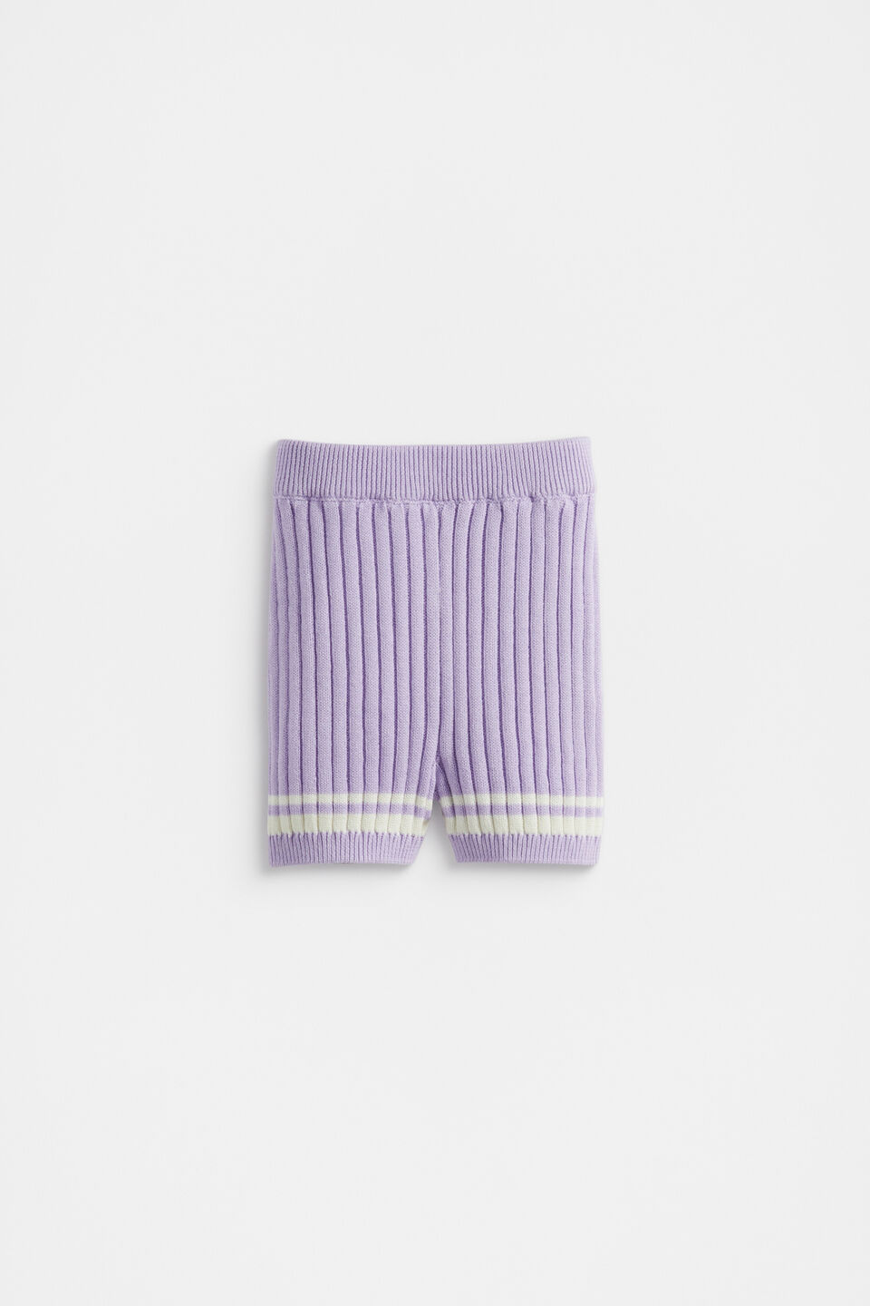 Rib Knit Short  Bright Lavender