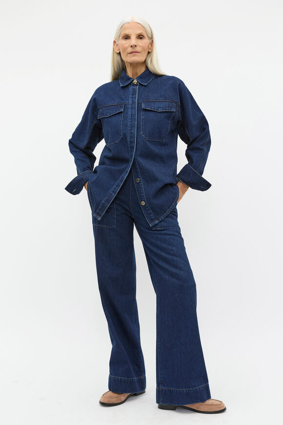 Denim Yoke Detail Shirt  Twilight Blue Wash  hi-res