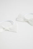 Grosgrain Bow Elastic Pack  White  hi-res