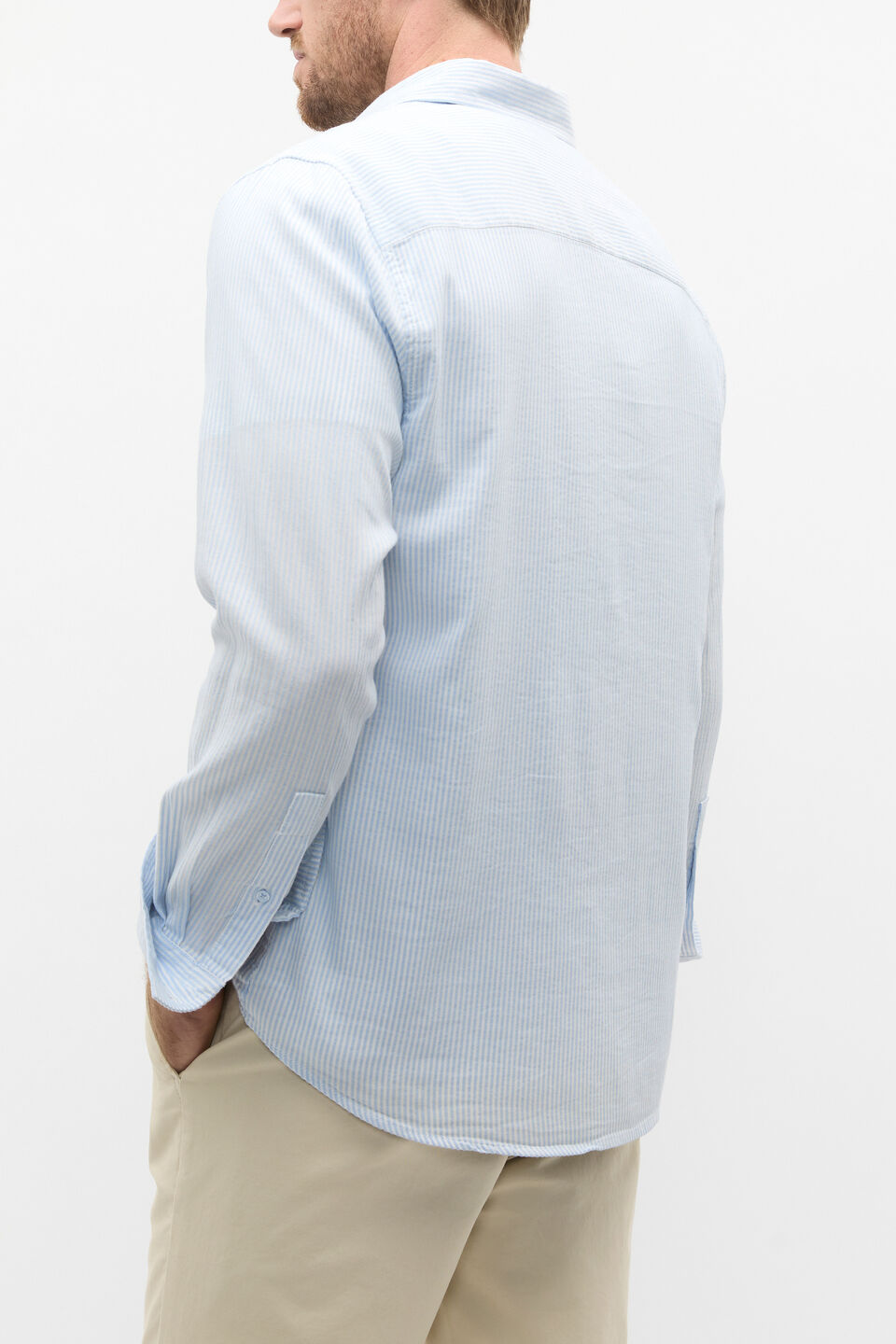 Texture Stripe Shirt  Skyway