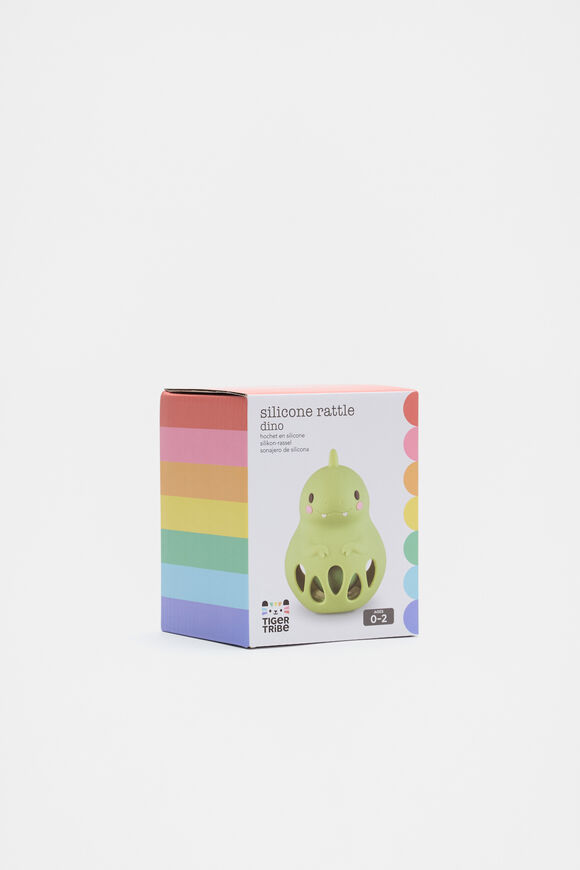Dino Silicone Rattle  Green  hi-res