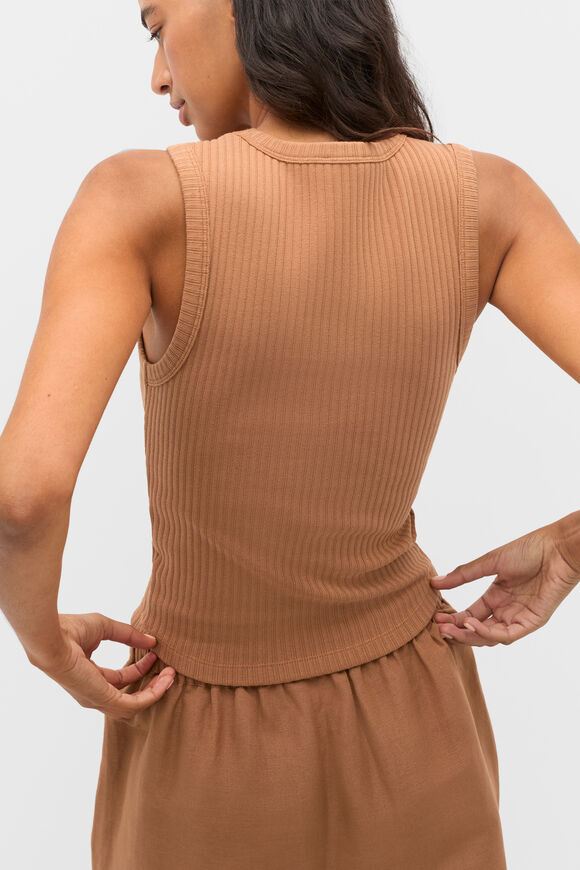 Cotton Rib Tank  Copper  hi-res