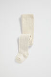Cable Knit Tights  Oat Marle  hi-res