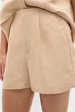 Tailored Pleat Short  Ecru  hi-res