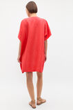 Boat Neck Poncho  Electric Crimson  hi-res