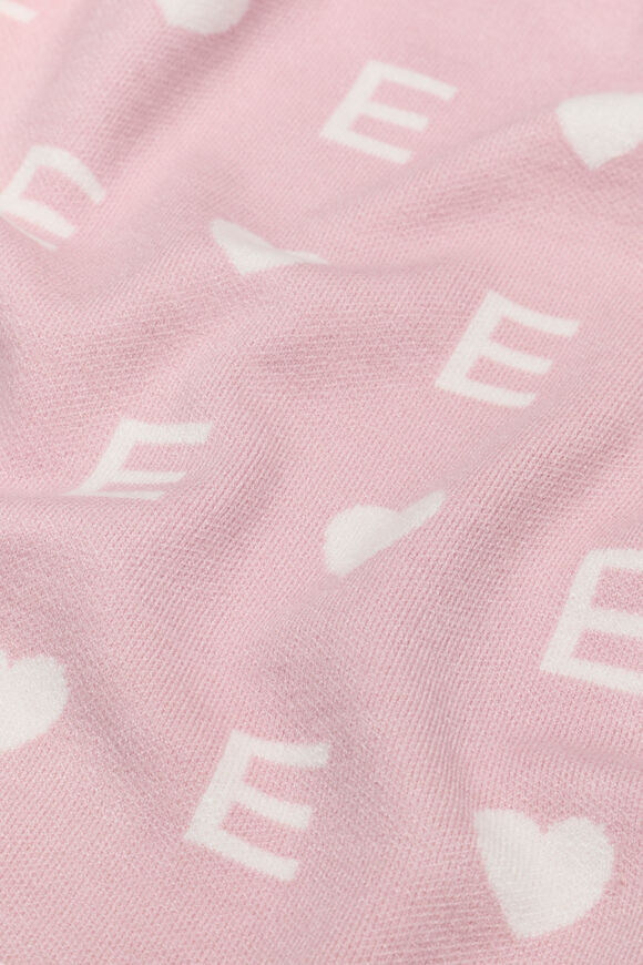 Heart Initial Blanket  E  hi-res