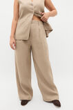 Tailored Linen Pleat Pant  Cookie  hi-res