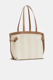Textured Buckle Tote  Toffee  hi-res