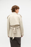 Cropped Trench Coat  Oat  hi-res
