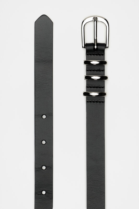Gia Triple Keeper Belt  Black  hi-res