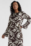 Jacquard Swirl Midi Dress  Retro Swirl  hi-res