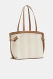Textured Buckle Tote  Toffee  hi-res