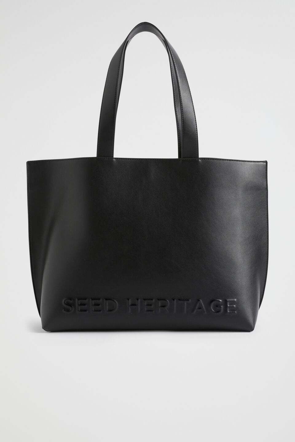 Logo Detail Tote  Black