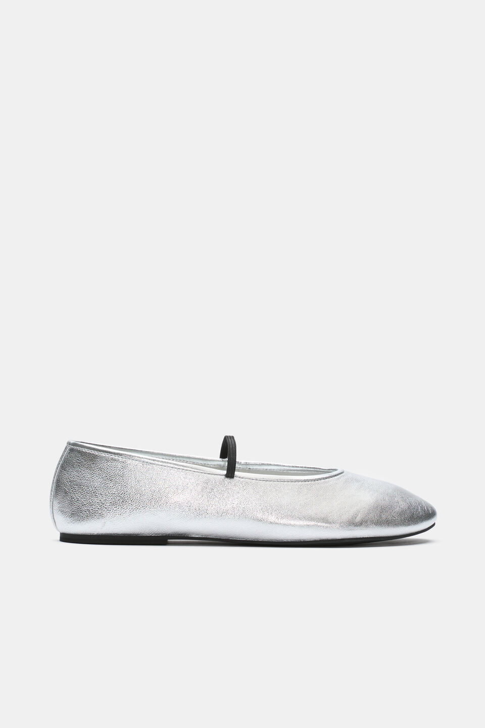 Ariel Ballet Flat  Silver