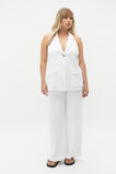 Textured Utility Halter Vest  Whisper White  hi-res