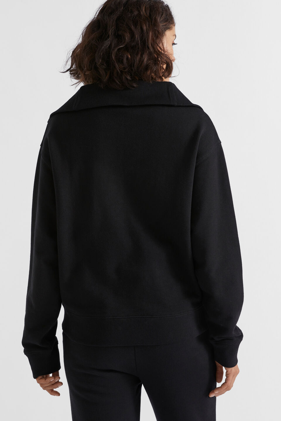 Core Heritage Half Zip Sweat  Black