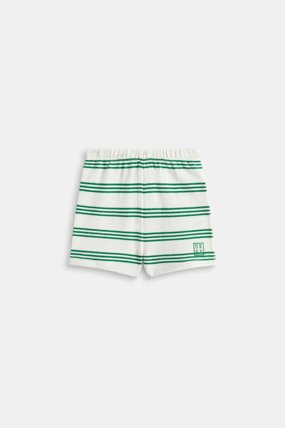 Stripe Fitted Short  Evergreen Stripe