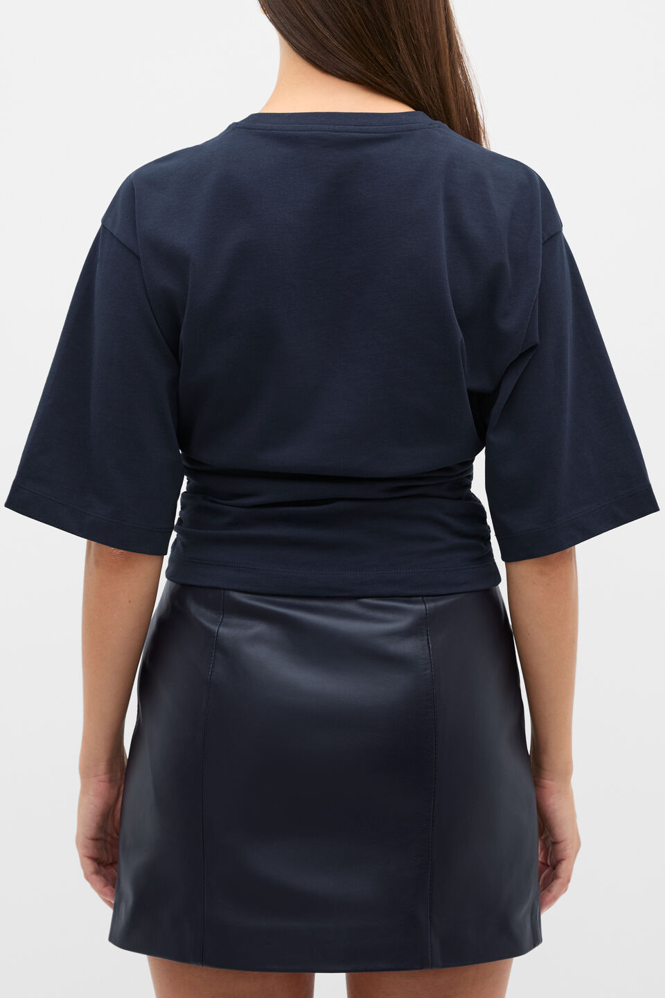 Waisted Crop Tee  Twilight Blue