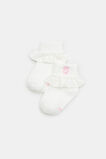Bunny Frill Sock  Vanilla  hi-res