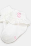 Bunny Frill Sock  Vanilla  hi-res