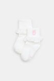 Bunny Frill Sock  Vanilla  hi-res