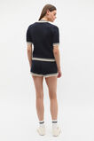 Cable Knit Polo  Twilight Blue  hi-res
