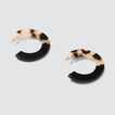 Two Tone Tort Hoops    hi-res