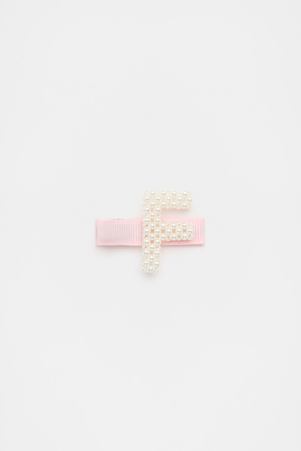 Initial Pearl Duck Clip  F