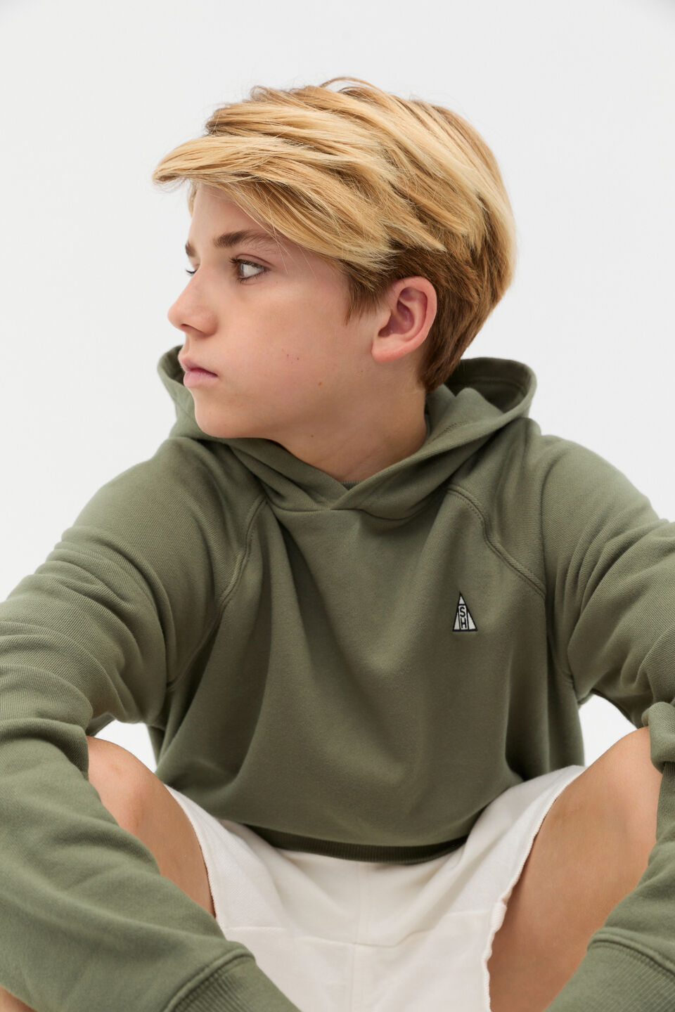 Garment Dye Hoodie  Vintage Khaki