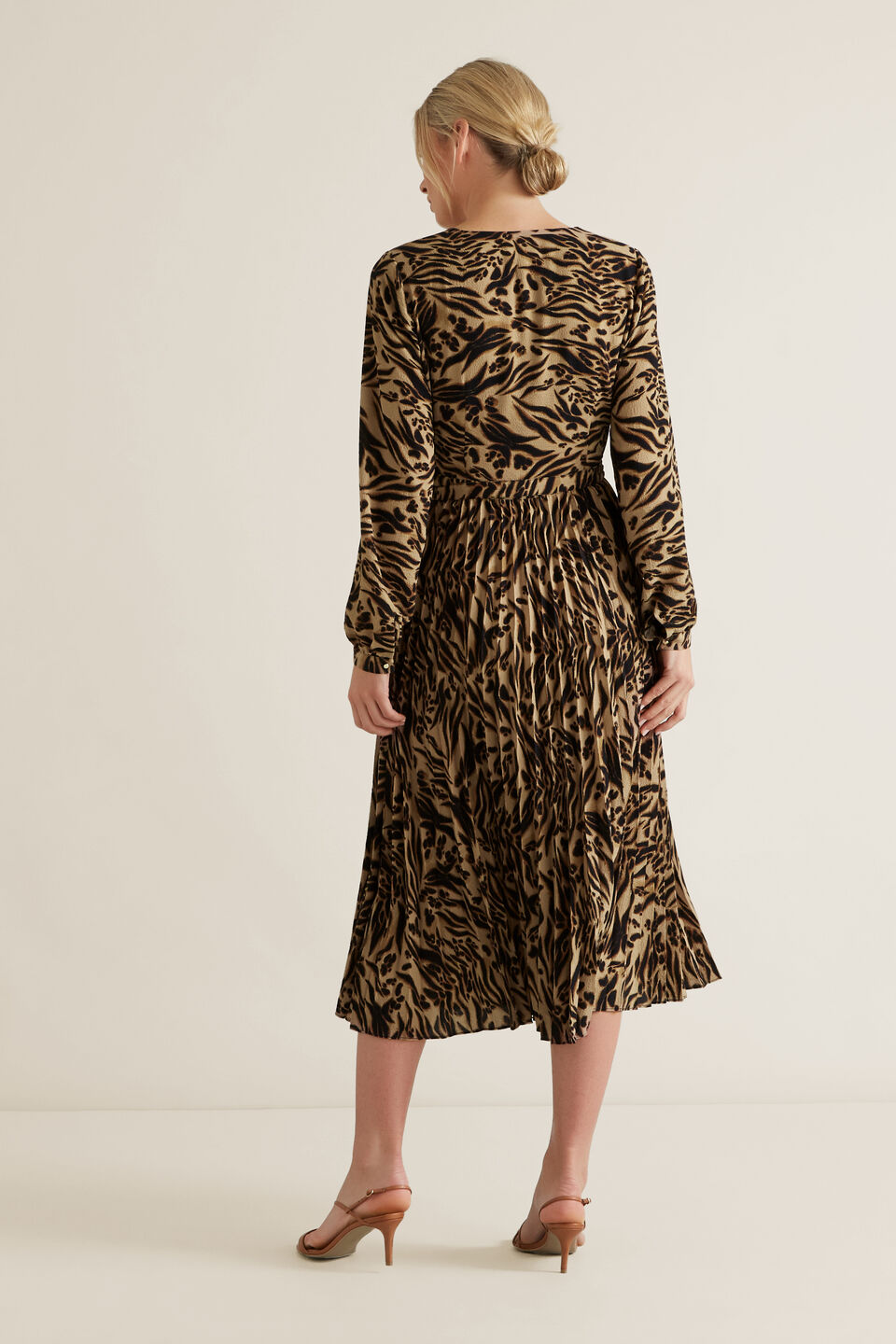 Animal Wrap Dress  