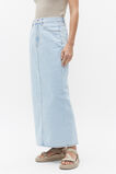 Denim Column Skirt  Glacier Denim  hi-res