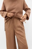 Textured Satin Pant  Amaretto  hi-res