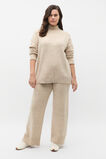 Fleck Mock Neck Slouch Knit  Latte Fleck  hi-res