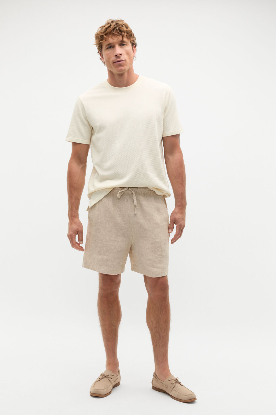 Textured Tee  Off White