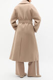 Wool Blend Lapel Coat  Cookie  hi-res