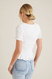Shirred Frill Top    hi-res