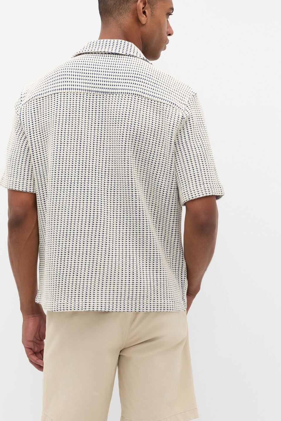 Textured Shirt  Navy