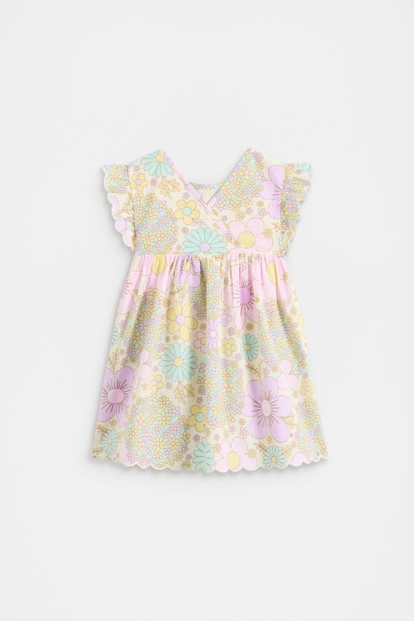 Floral Button Dress  Vintage Cream  hi-res