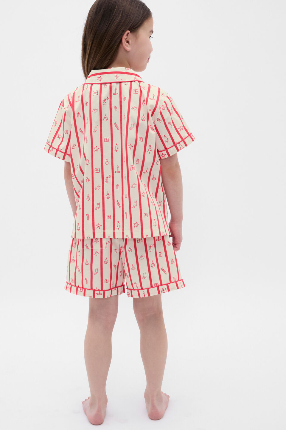 Christmas Stripe Pyjama  Vintage Cream