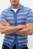 Jacquard Stripe Knit Shirt  Cobalt  hi-res