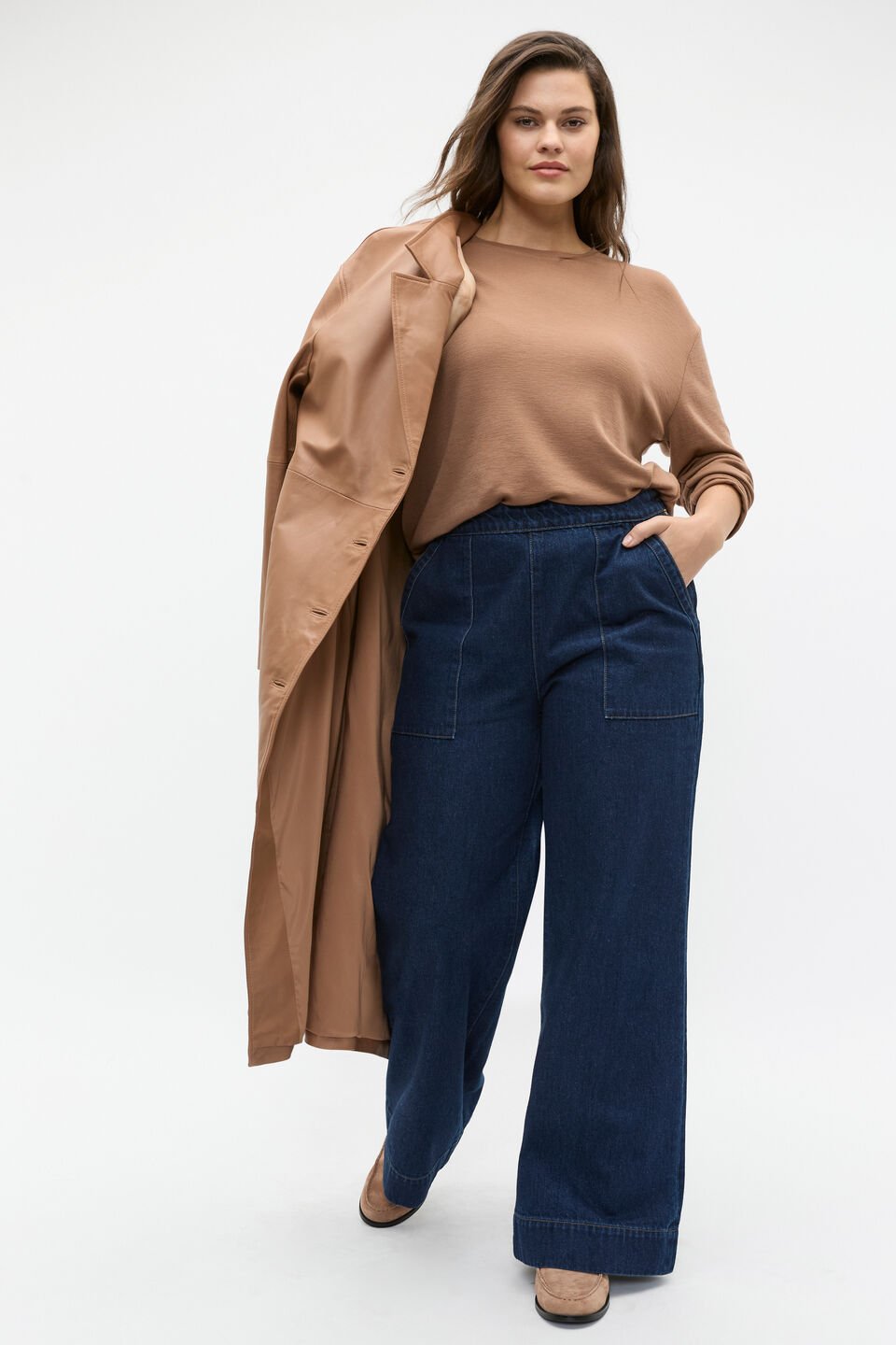 Denim Side Zip Jean  Twilight Blue Wash