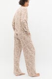 Henley Rib Long Sleeve And Pant Set  Animal Print  hi-res