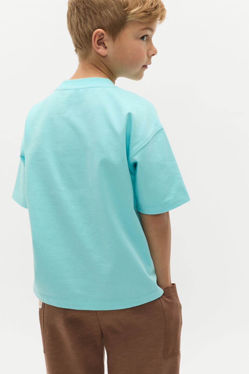 Patch Pocket Tee  Ocean Blue