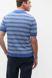Jacquard Stripe Knit Shirt  Cobalt  hi-res
