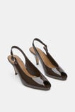 Emery Peep Toe Heel  Chocolate  hi-res