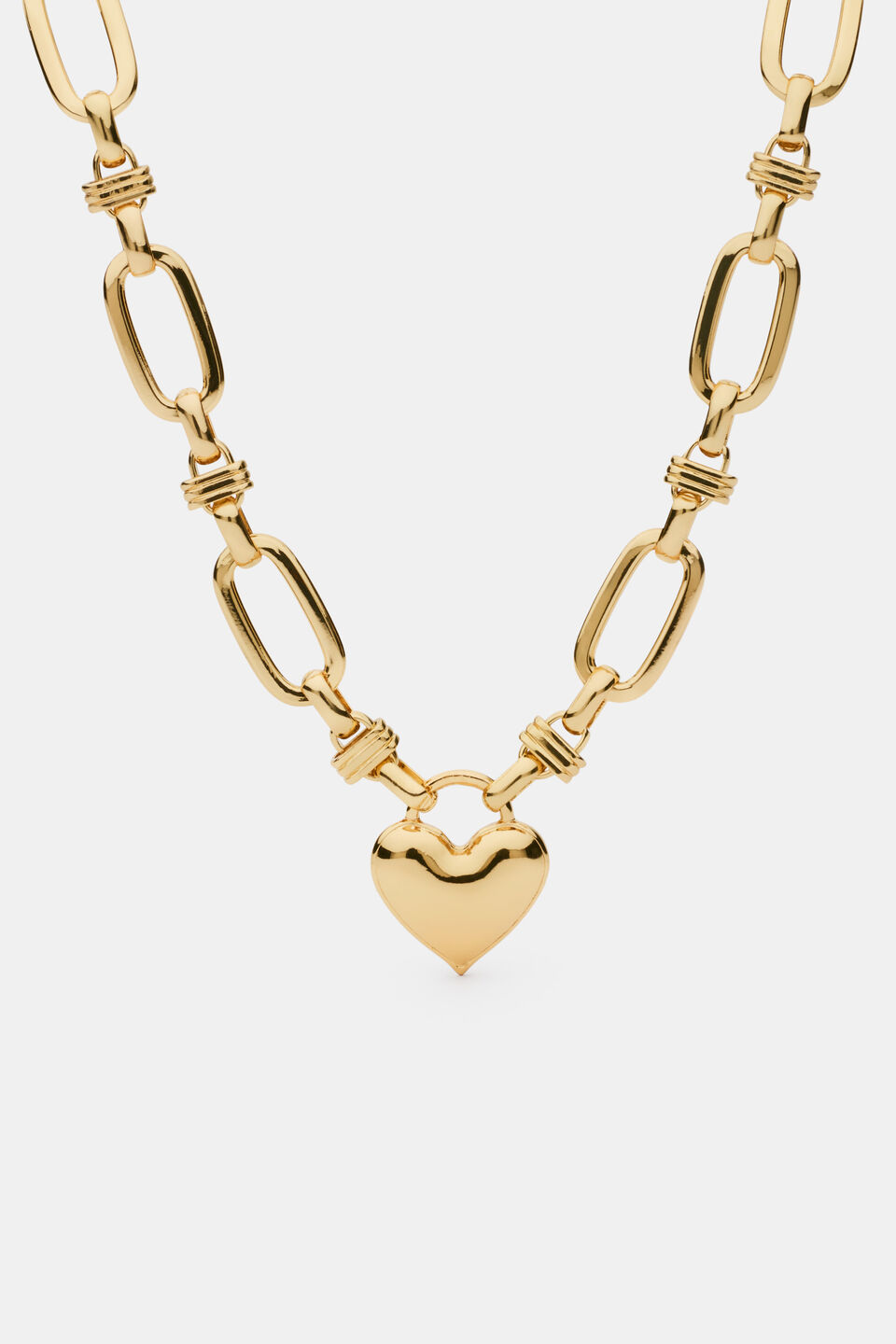 Amour Heart Necklace  Gold