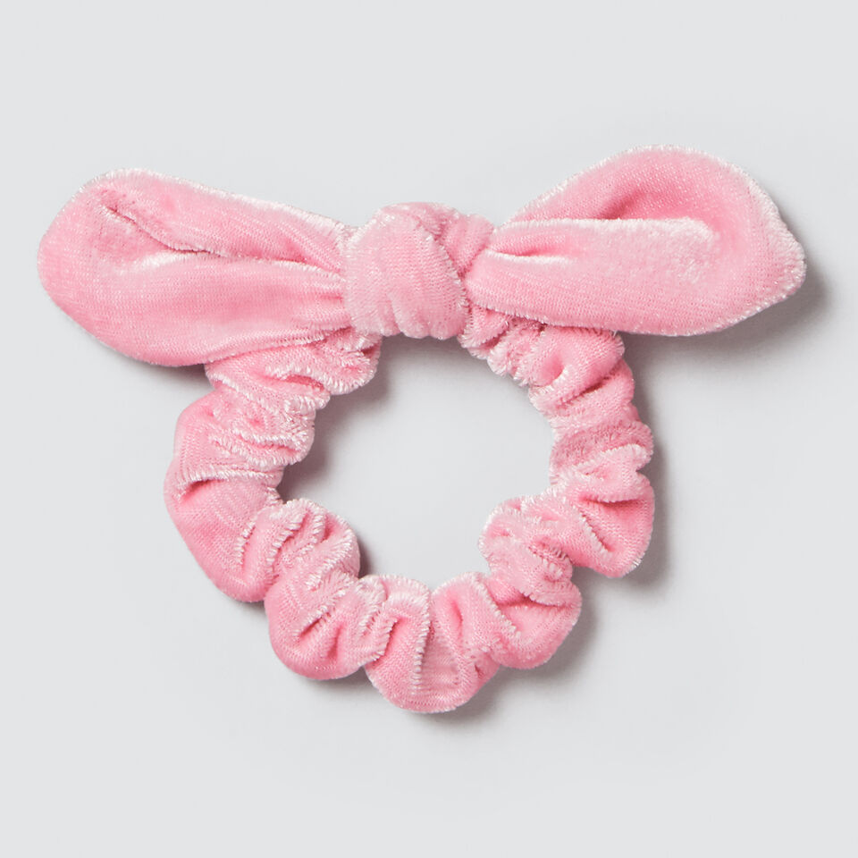 Velvet Bow Scrunchie  