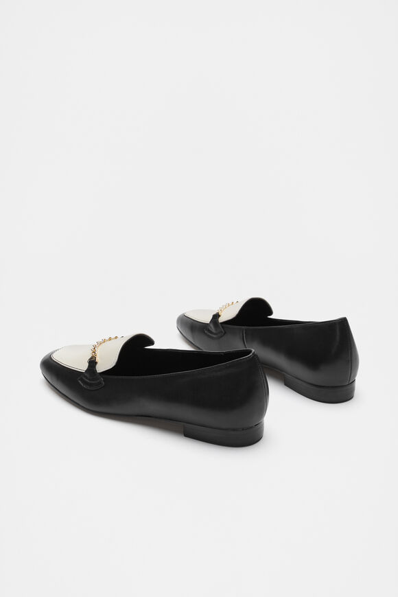 Portia Two Tone Loafer  Black Cream  hi-res