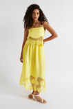 Embroidered Hem Panel Skirt  Lemon Drop  hi-res