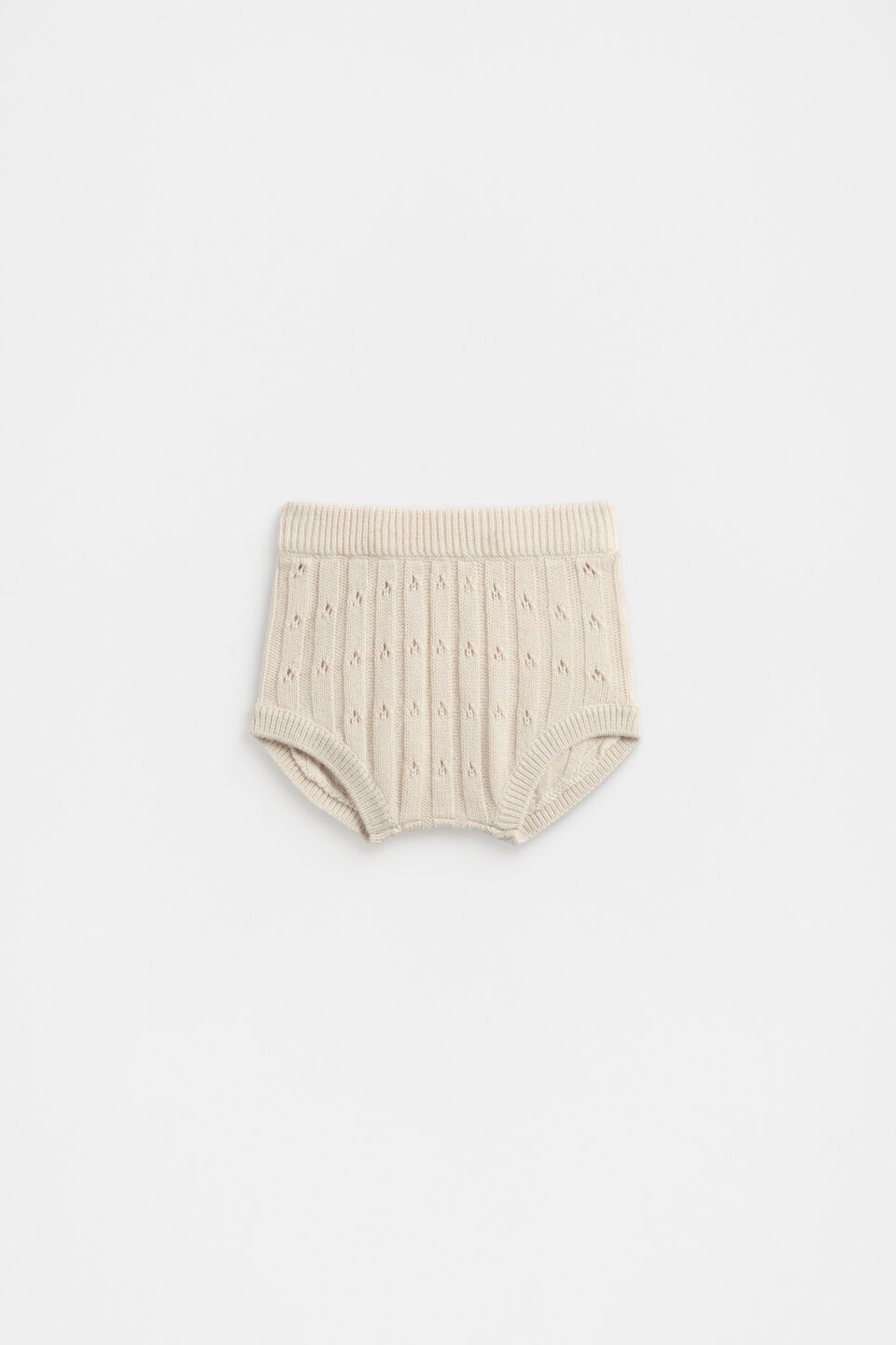 Pointelle Knit Bloomer  Soft Cream